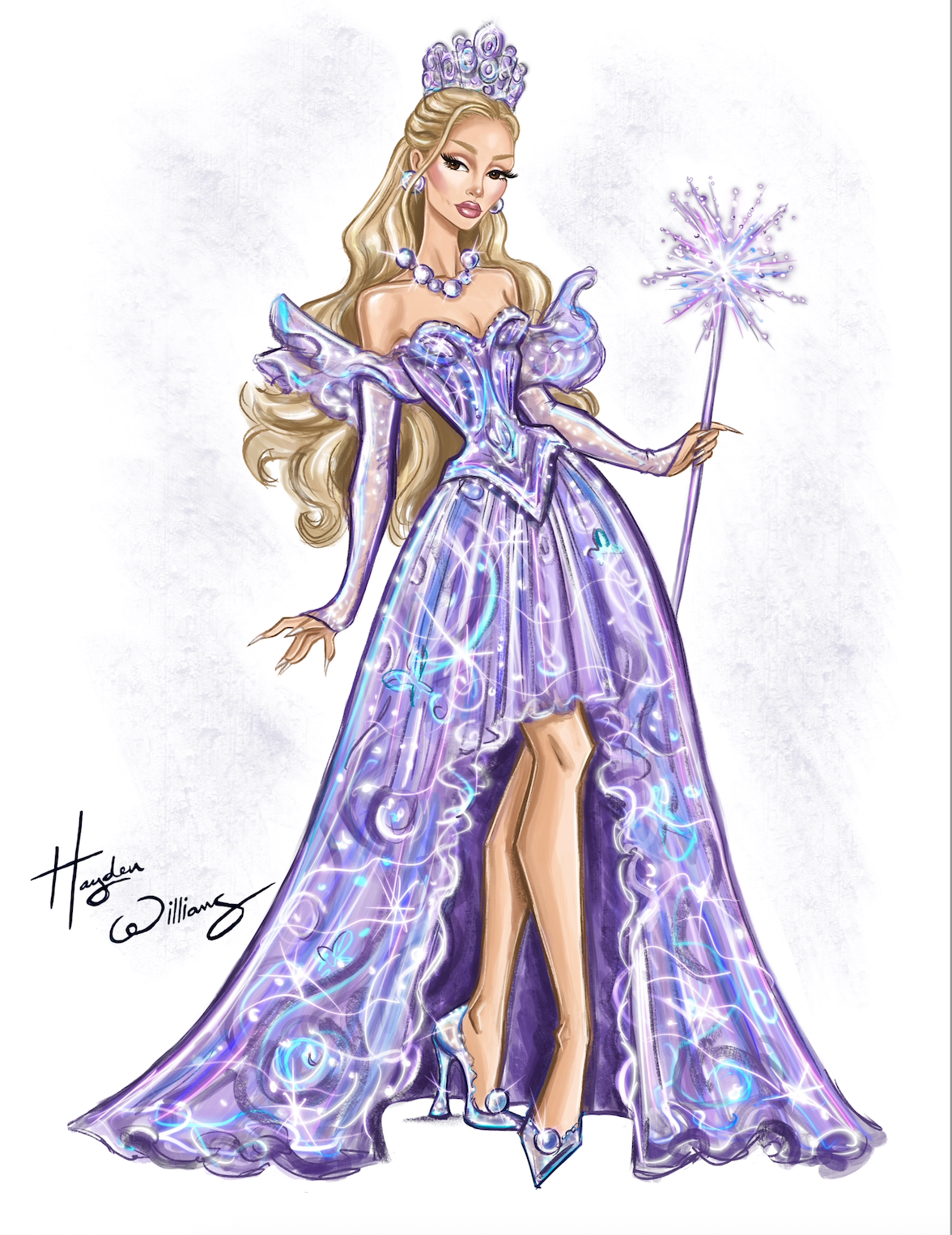 Wicked x Hayden Williams Illustrated Print - Glinda