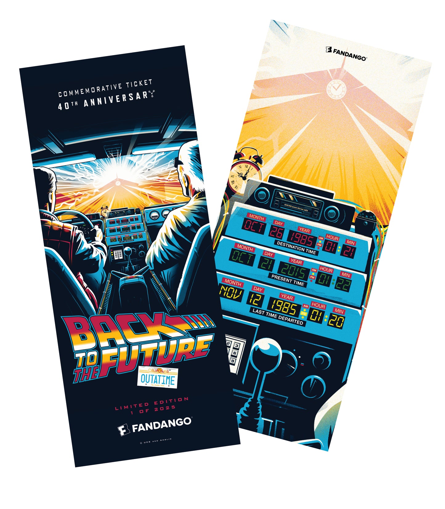 Back to the Future 40th Anniversary Commemorative Ticket
