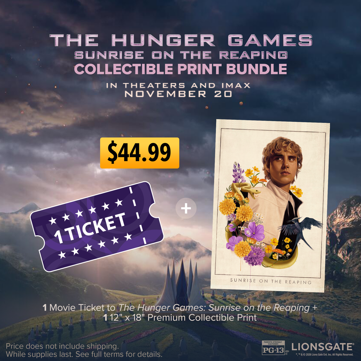The Hunger Games: Sunrise on the Reaping Collectible Print Bundle